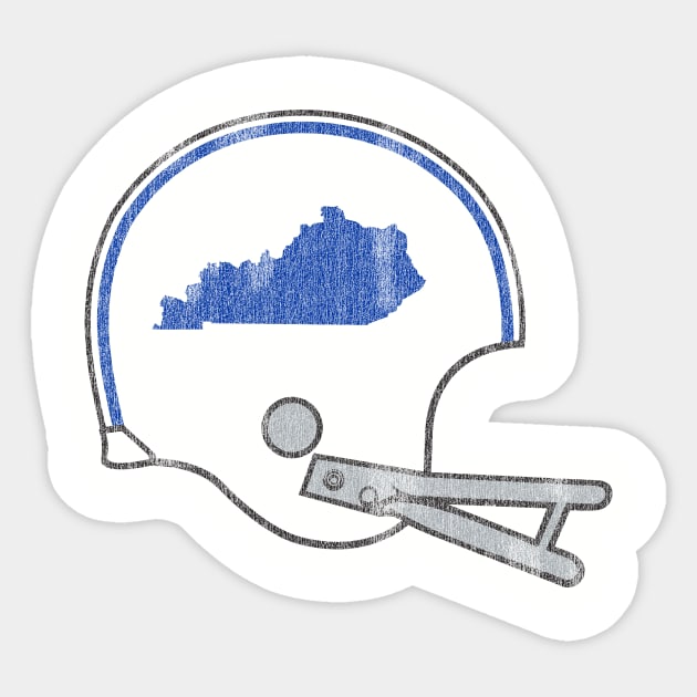 Kentucky Vintage Football Helmet Sticker by KentuckyYall